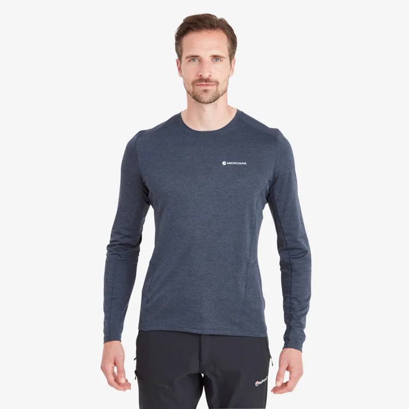 Montane Mens Dart Long Sleeve T-Shirt - Eclipse Blue-1